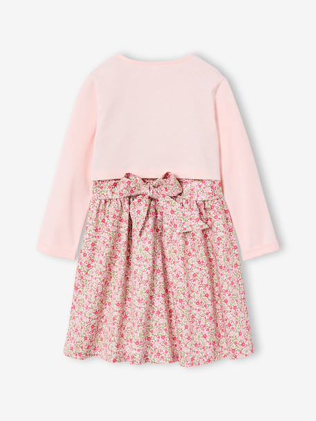 3-piece dress, cardigan and band for head accessories for hair set pale pink 