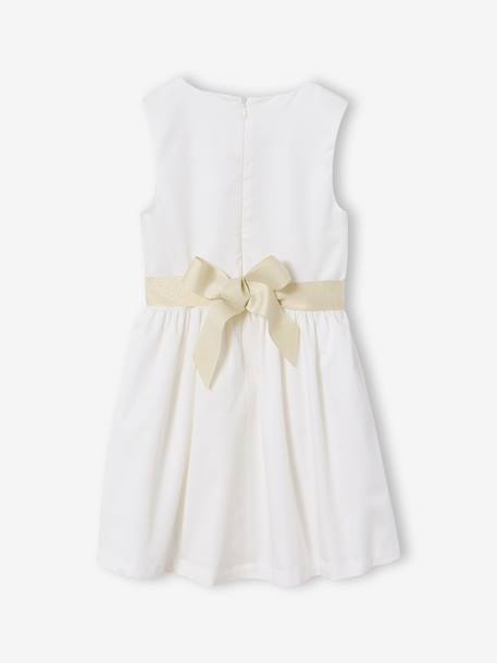 Set of skater dress, bolero and band for head accessories for hair sage green+white 