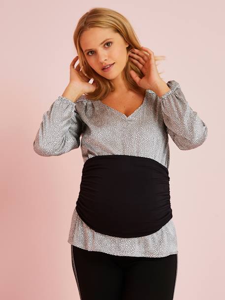 Maternity Panel in Soft Fabric Black 