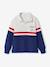 Polo-neck long-sleeved sweatshirt ink blue 