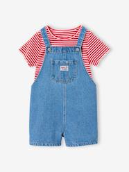Girls-Dungaree and t-shirt set 