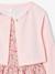 3-piece dress, cardigan and band for head accessories for hair set pale pink 