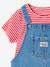 Dungaree and t-shirt set medium blue 