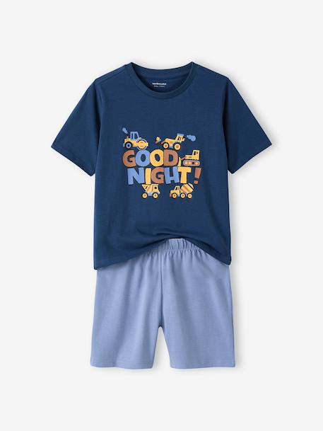 Pack of 2 short and long pyjamas ocean blue 