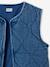 Denim sleeveless jacket medium blue 