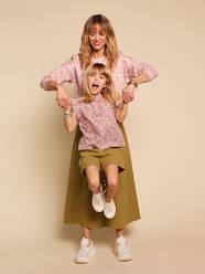 Girls-Girl's cotton gauze shorts - family capsule 