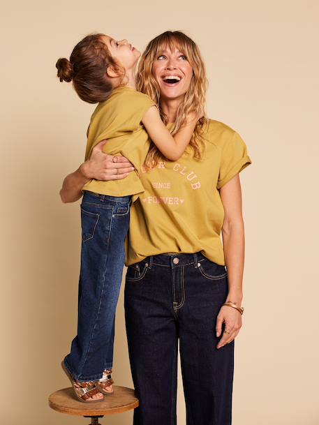 T-shirt with short sleeves in organic cotton olive 