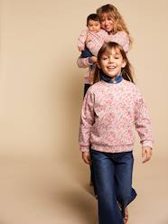 Girls-Girl's floral print sweatshirt 