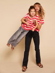 Girls-Girl's short-sleeved striped t-shirt - family capsule 