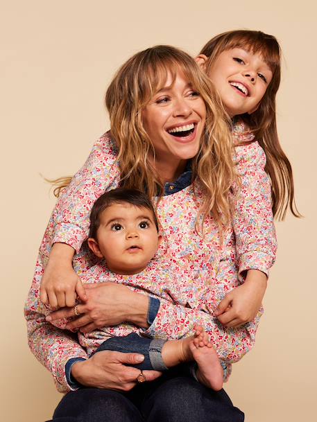 Floral print baby sweatshirt multicoloured 