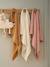 Pack of 3 Plain Muslin Squares in Organic Cotton* set pink 