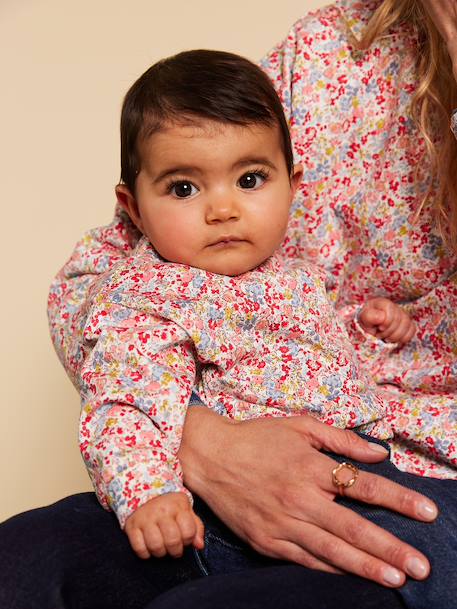 Floral print baby sweatshirt multicoloured 