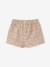 Floral print baby short ecru 