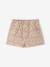 Floral print baby short ecru 