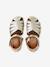 Girls' open leather ballerinas gold 