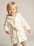 COEUR baby bathrobe, with recycled cotton printed white 