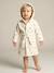 COEUR baby bathrobe, with recycled cotton printed white 