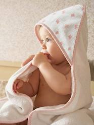 Bedding & Decor-Bathing-Bath Capes-Bath Cape & Wash Mitt with Bows 