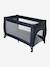 Folding cot with 2 mattress heights anthracite+navy blue 