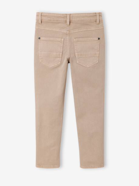 MEDIUM Hip, MorphologiK Slim Leg Coloured Trousers, for Boys beige+black+clay beige+emerald green+night blue+tomato red 