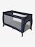 Folding cot with 2 mattress heights anthracite+navy blue 