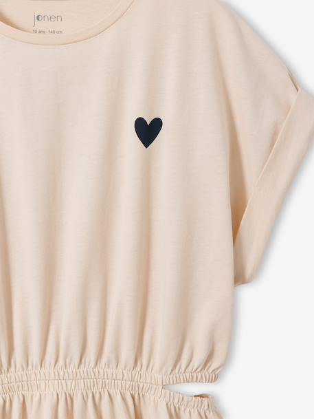 Dress with Openings on the Sides, for Girls, JONEN anthracite+vanilla 