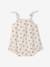 Baby girl playsuit in organic cotton pale pink 