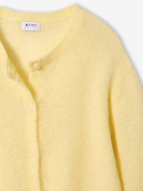 Buttoned cardigan pale yellow 