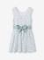 Occasion Wear Dress with Floral Print, for Girls light blue+pale pink+printed pink+printed white+white 