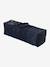 Folding cot with 2 mattress heights anthracite+navy blue 