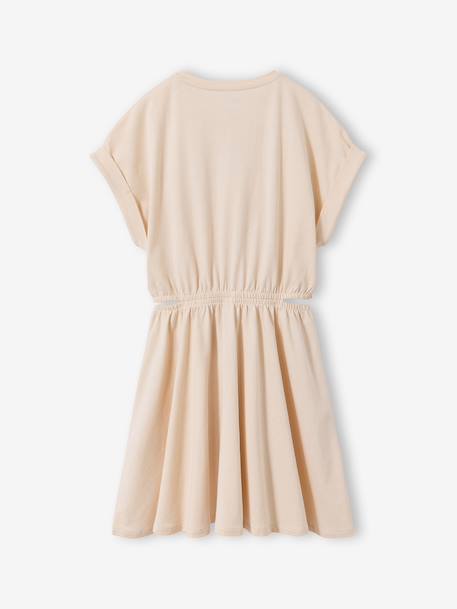 Dress with Openings on the Sides, for Girls, JONEN anthracite+vanilla 