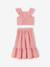 Occasion Wear Blouse & Frilled Skirt Combo blush+sage green 