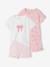 Pack of 2 knot playsuits rose 