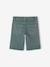 Boy's 5-pocket bermuda shorts clay beige+emerald green+grey blue+terracotta 