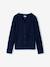 Girl's cardigan navy blue+sage green 