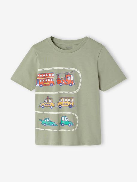 Pack of 2 vehicle pyjama shorts sage green 