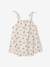 Baby girl playsuit in organic cotton pale pink 