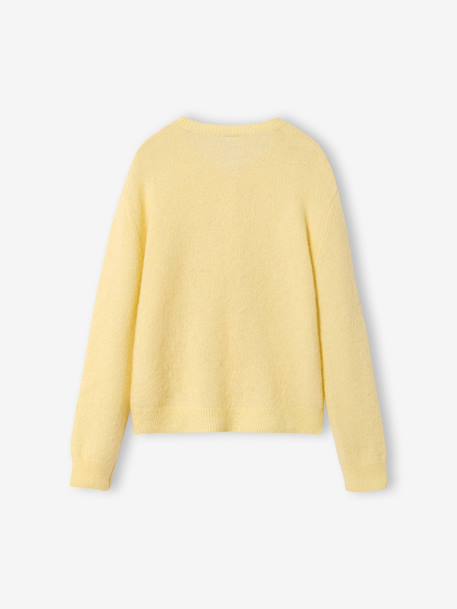 Buttoned cardigan pale yellow 