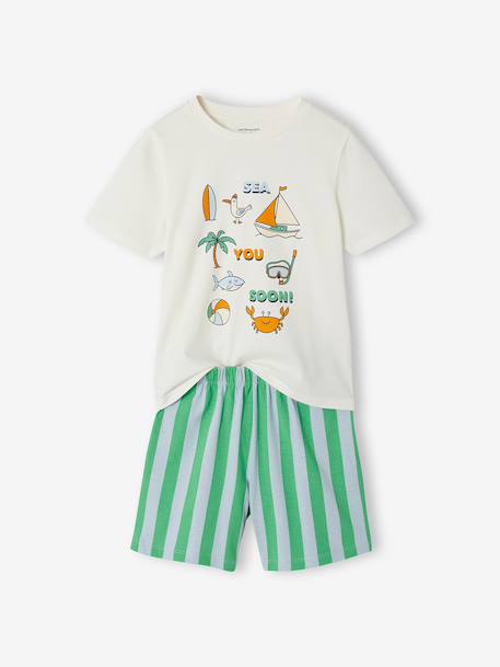 Pack of 2 pyjama shorts ecru 