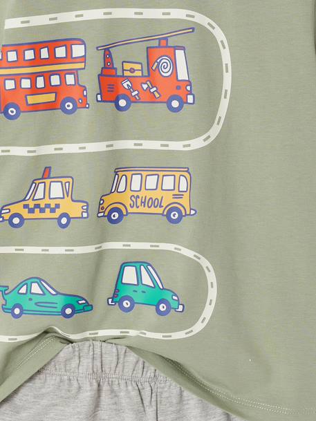 Pack of 2 vehicle pyjama shorts sage green 
