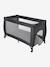 Folding cot with 2 mattress heights anthracite+navy blue 