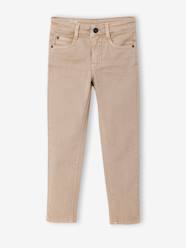 Boys-MEDIUM Hip, MorphologiK Slim Leg Coloured Trousers, for Boys