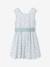 Occasion Wear Dress with Floral Print, for Girls light blue+pale pink+printed pink+printed white+white 
