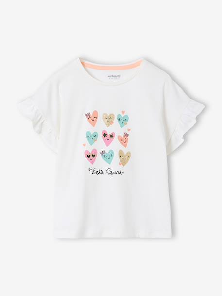 Pack of 2 pyjama shorts with hearts ecru 