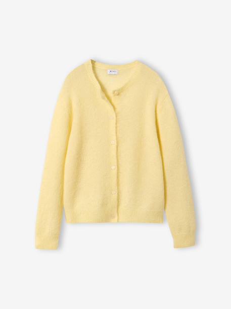 Buttoned cardigan pale yellow 