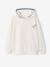 Hooded sweatshirt for boys with oversized back print ecru 