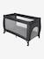 Folding cot with 2 mattress heights anthracite+navy blue 