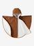 Car seat poncho for baby caramel+sage green 