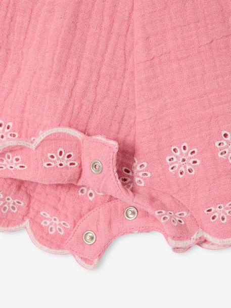 Girl's short jumpsuit rose 