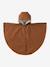 Car seat poncho for baby caramel+sage green 